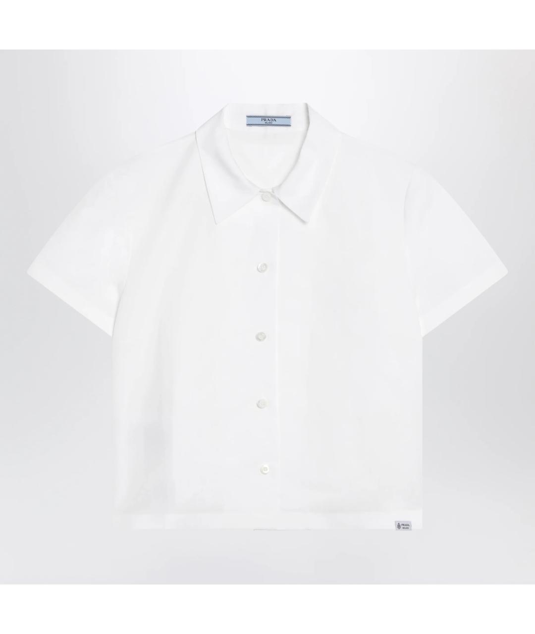 PRADA Белая хлопковая рубашка, фото 3