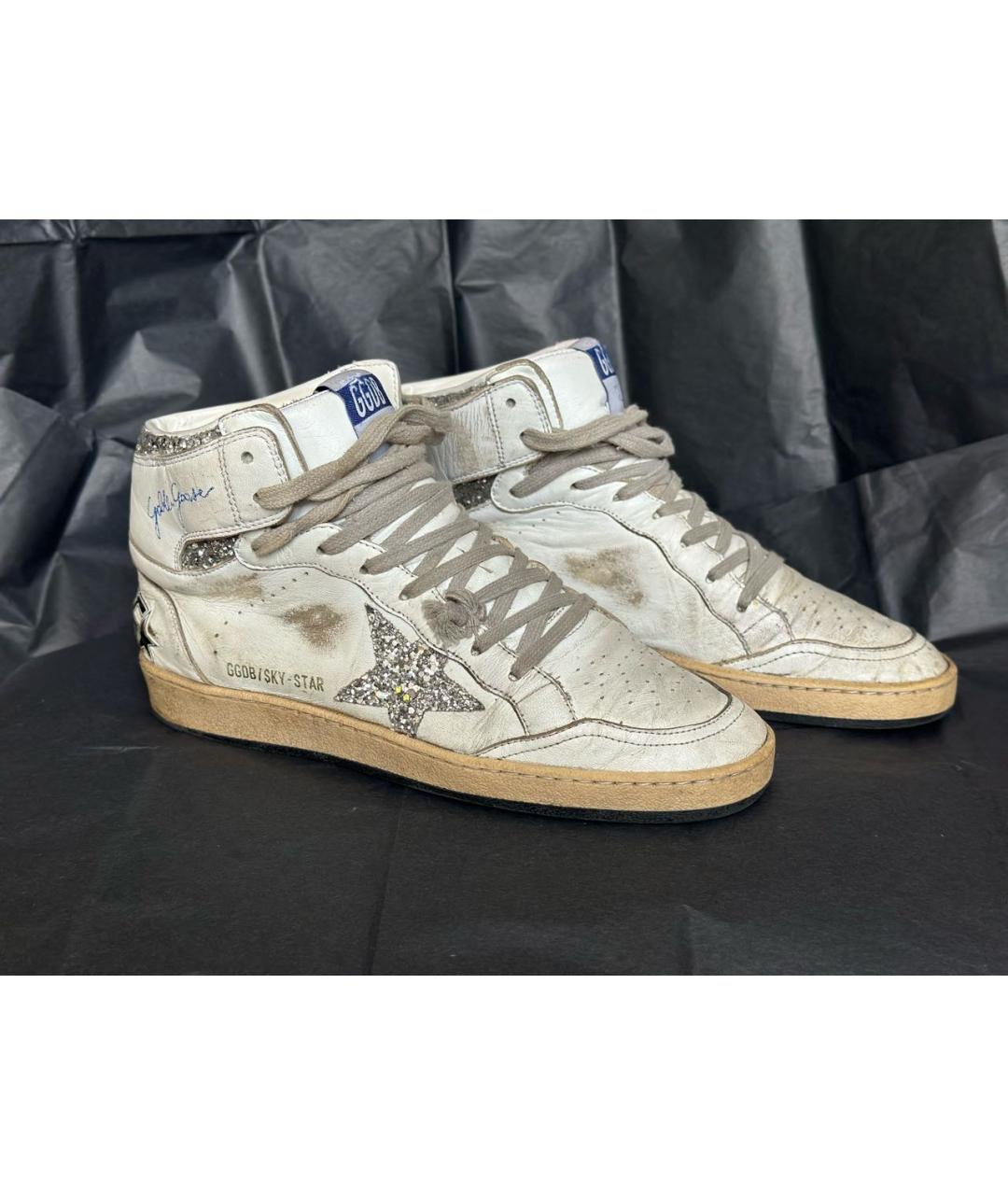 GOLDEN GOOSE DELUXE BRAND Белые кожаные кеды, фото 8