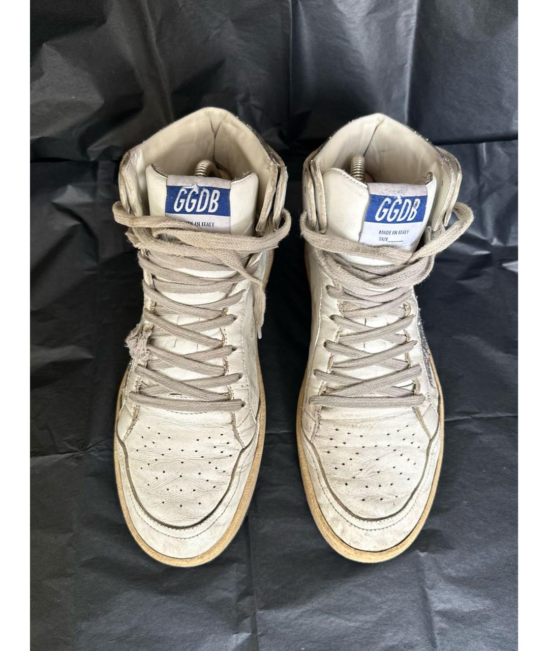 GOLDEN GOOSE DELUXE BRAND Белые кожаные кеды, фото 2