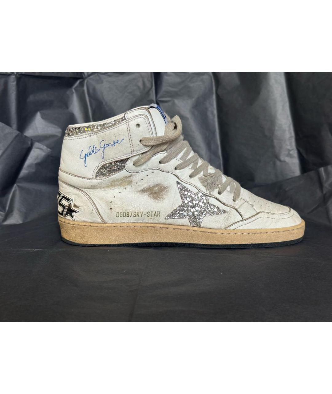 GOLDEN GOOSE DELUXE BRAND Белые кожаные кеды, фото 9