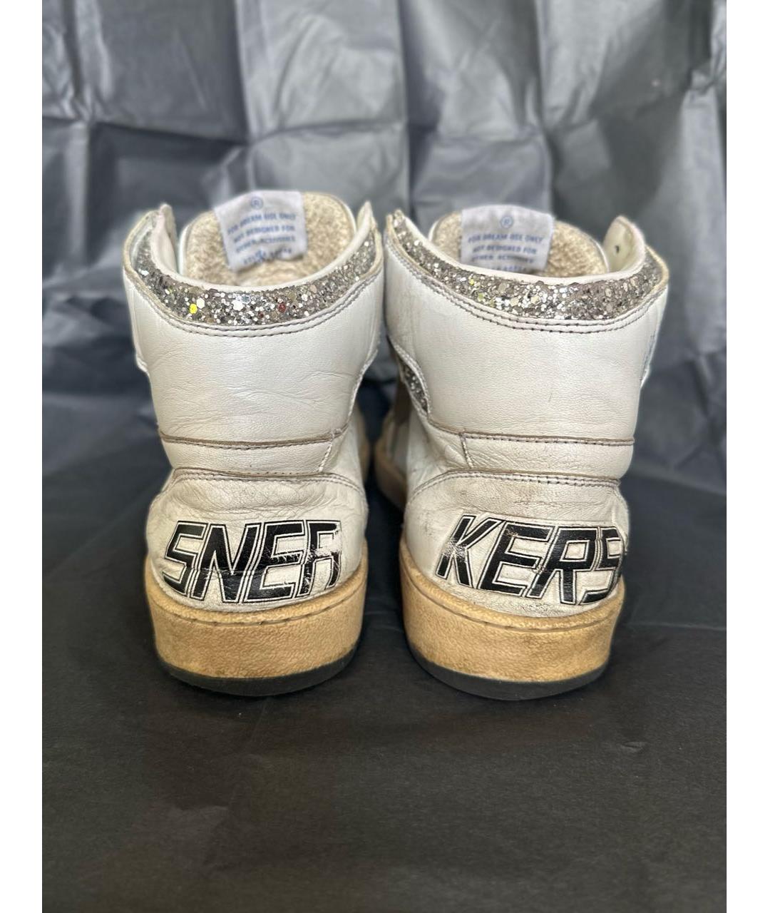 GOLDEN GOOSE DELUXE BRAND Белые кожаные кеды, фото 4