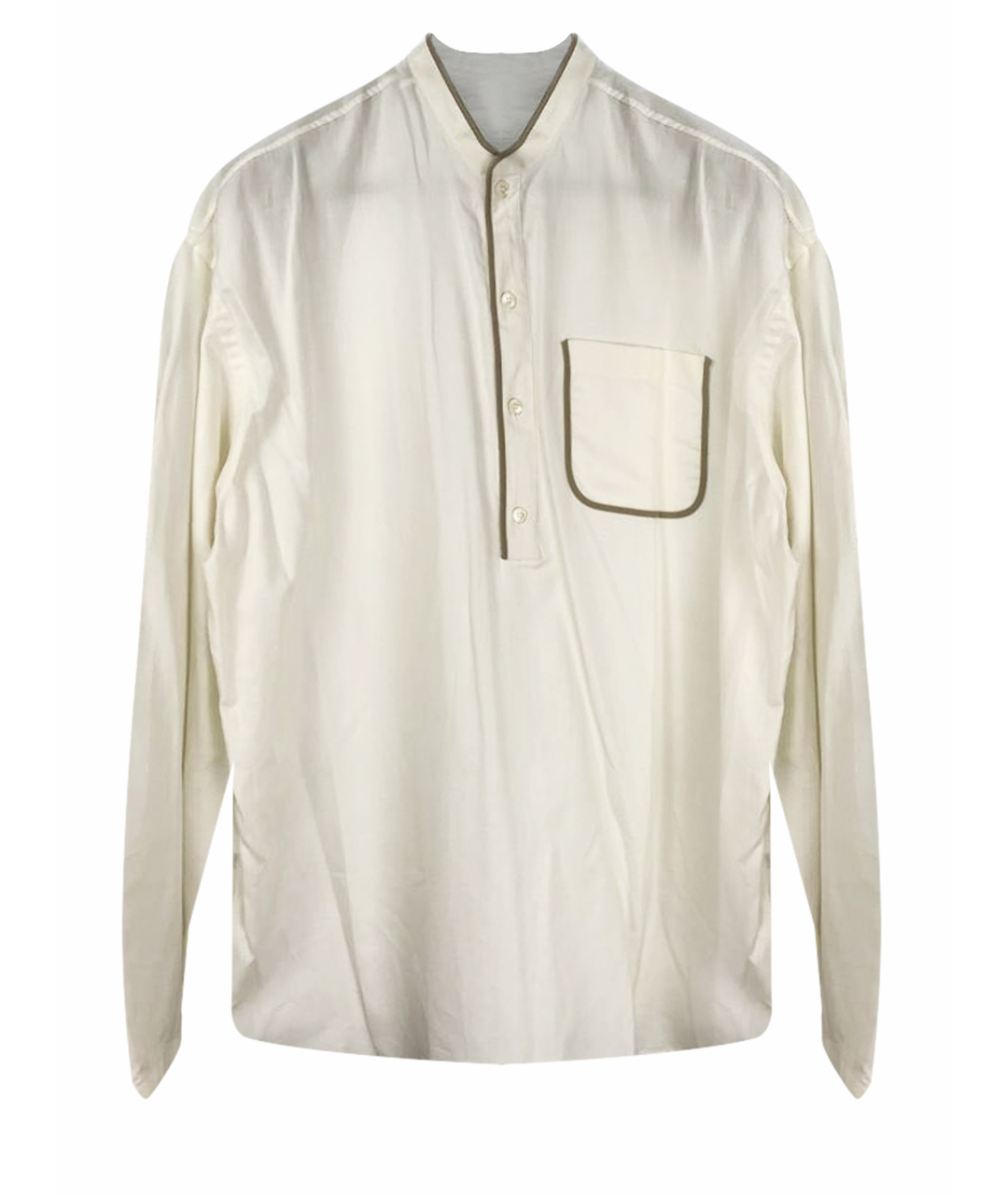 SALVATORE FERRAGAMO Белая хлопковая кэжуал рубашка, фото 1