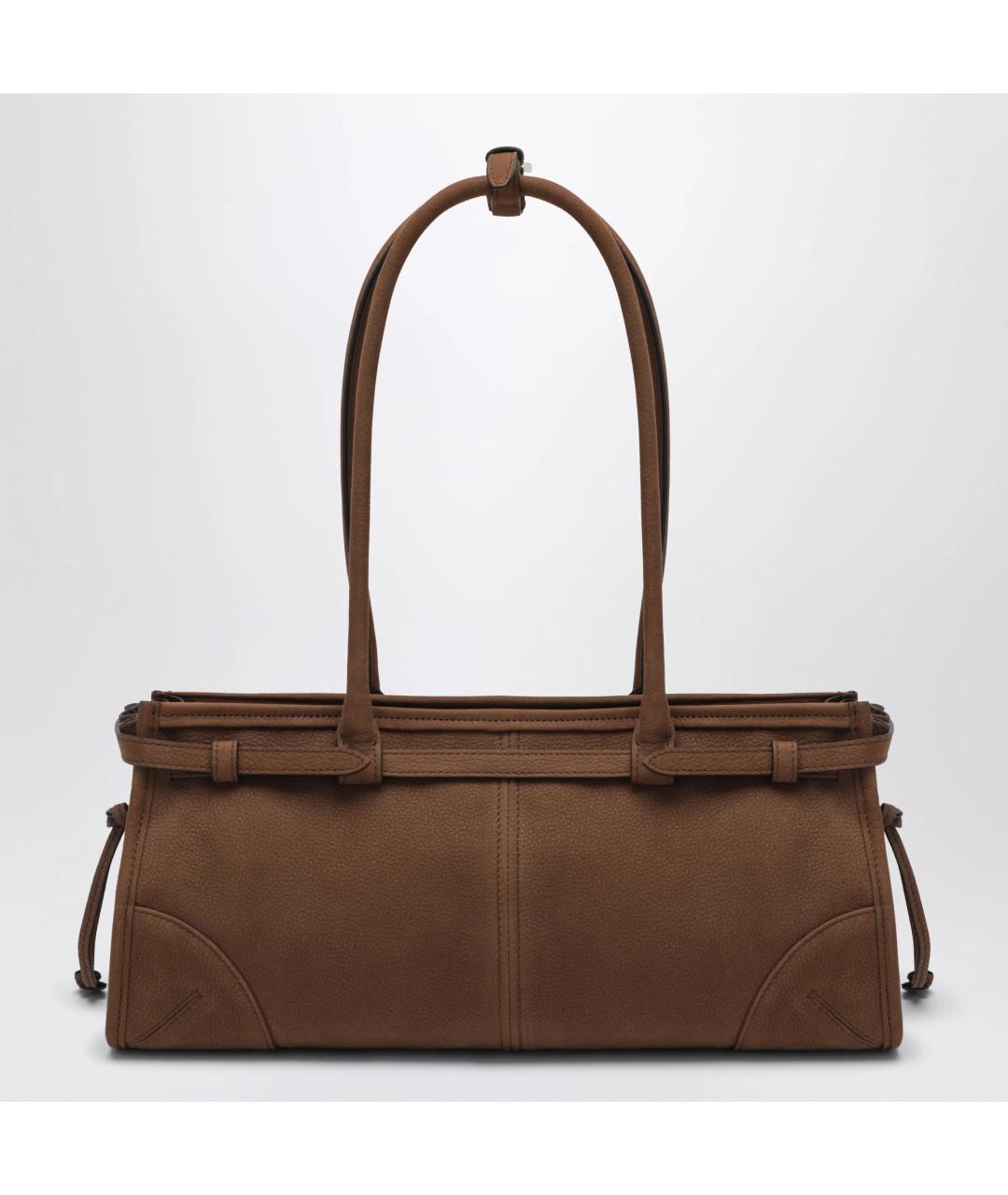 PRADA Коричневая замшевая сумка тоут, фото 2