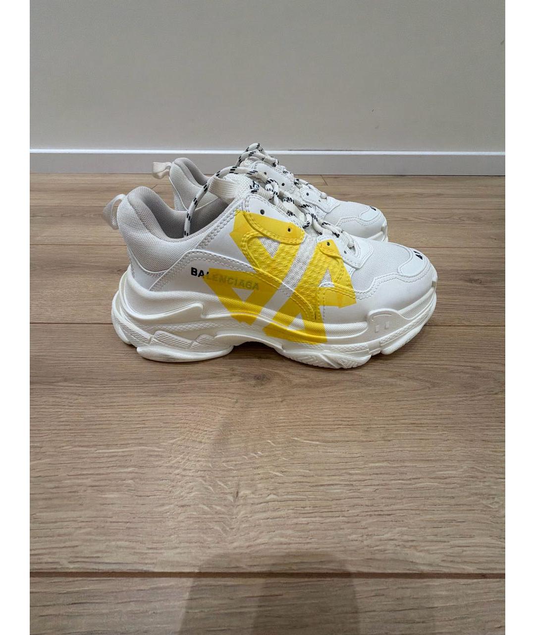 BALENCIAGA Белые кроссовки, фото 5