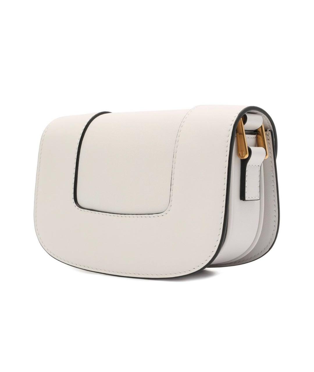 VALENTINO Белая кожаная сумка через плечо, фото 2