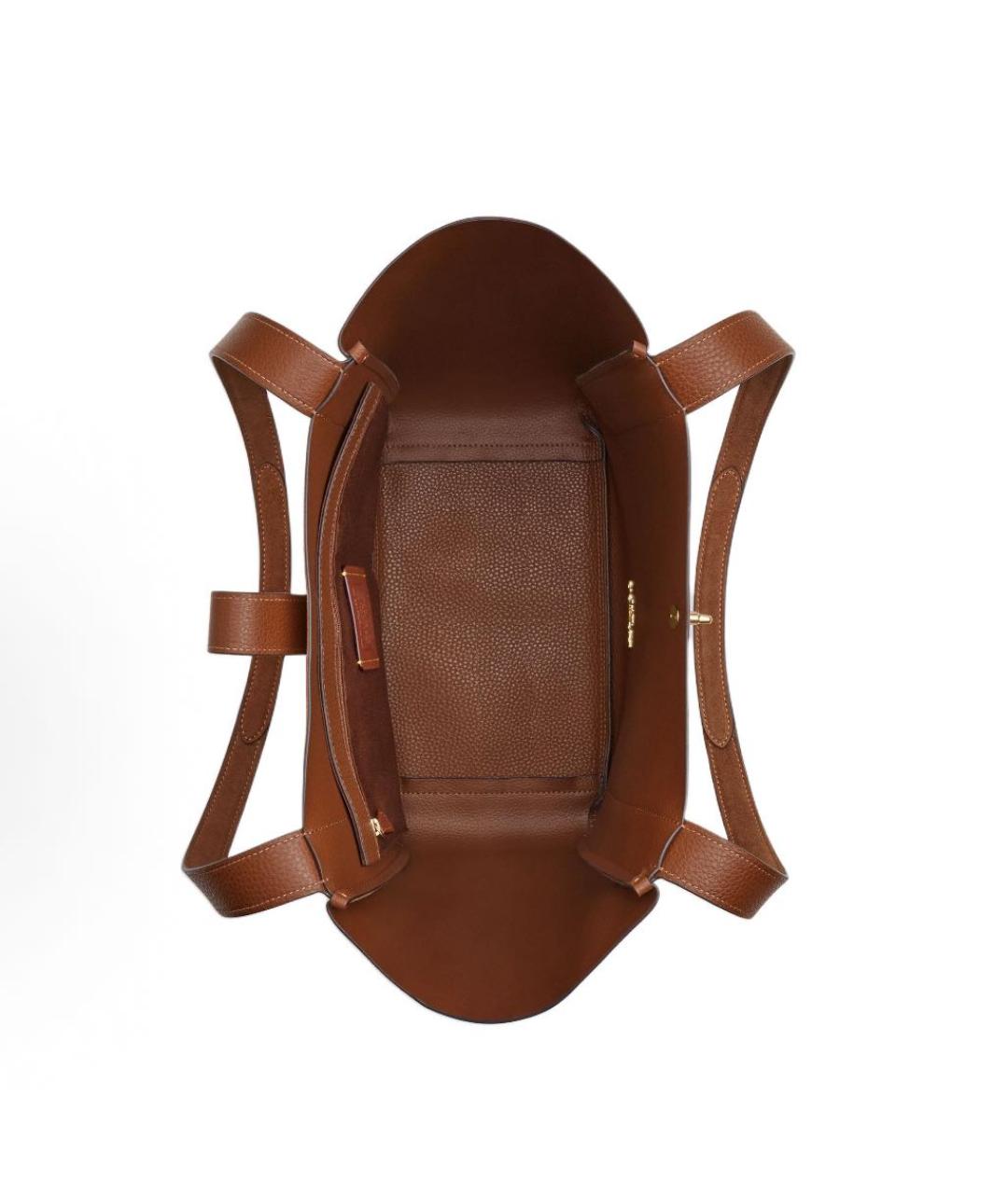 COACH Коричневая замшевая сумка тоут, фото 3