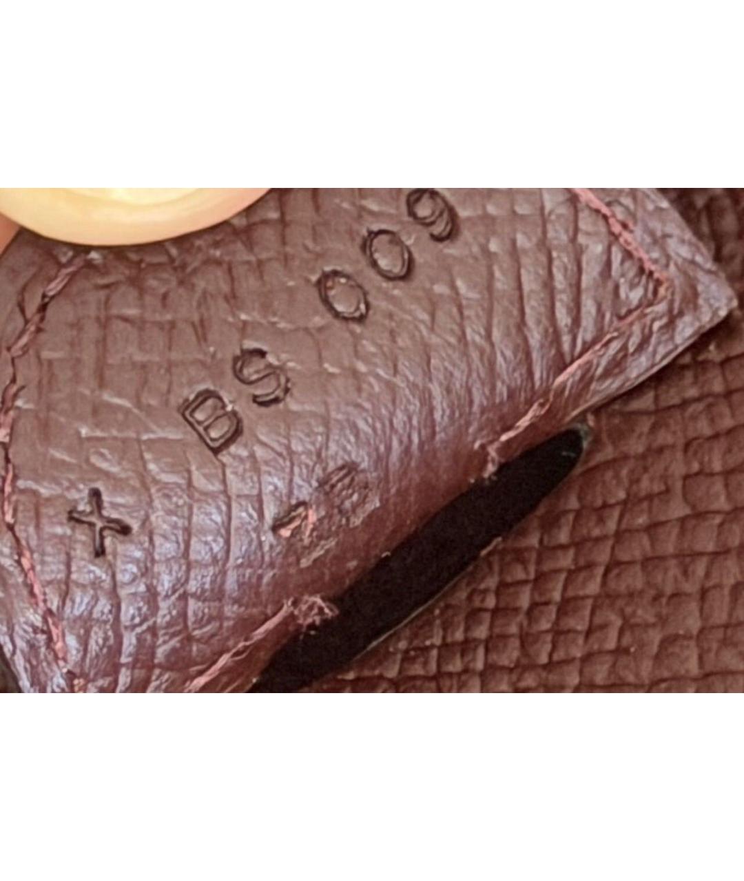 HERMES Бордовая кожаная сумка тоут, фото 6