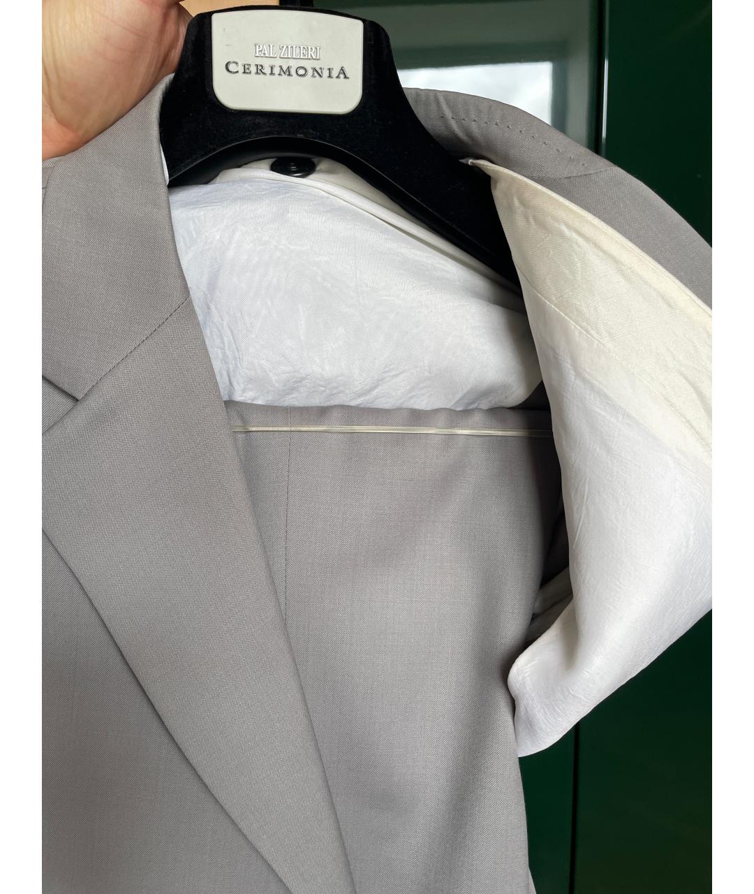 PAL ZILERI Серый костюм-тройка, фото 5