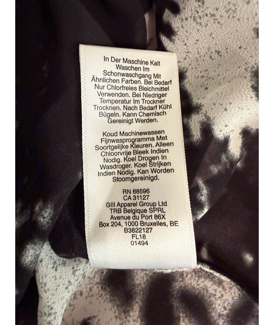 DKNY Черное полиэстеровое повседневное платье, фото 5