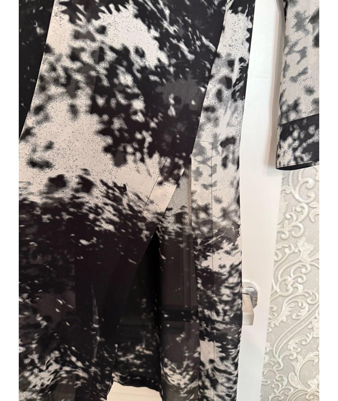 DKNY Черное полиэстеровое повседневное платье, фото 6