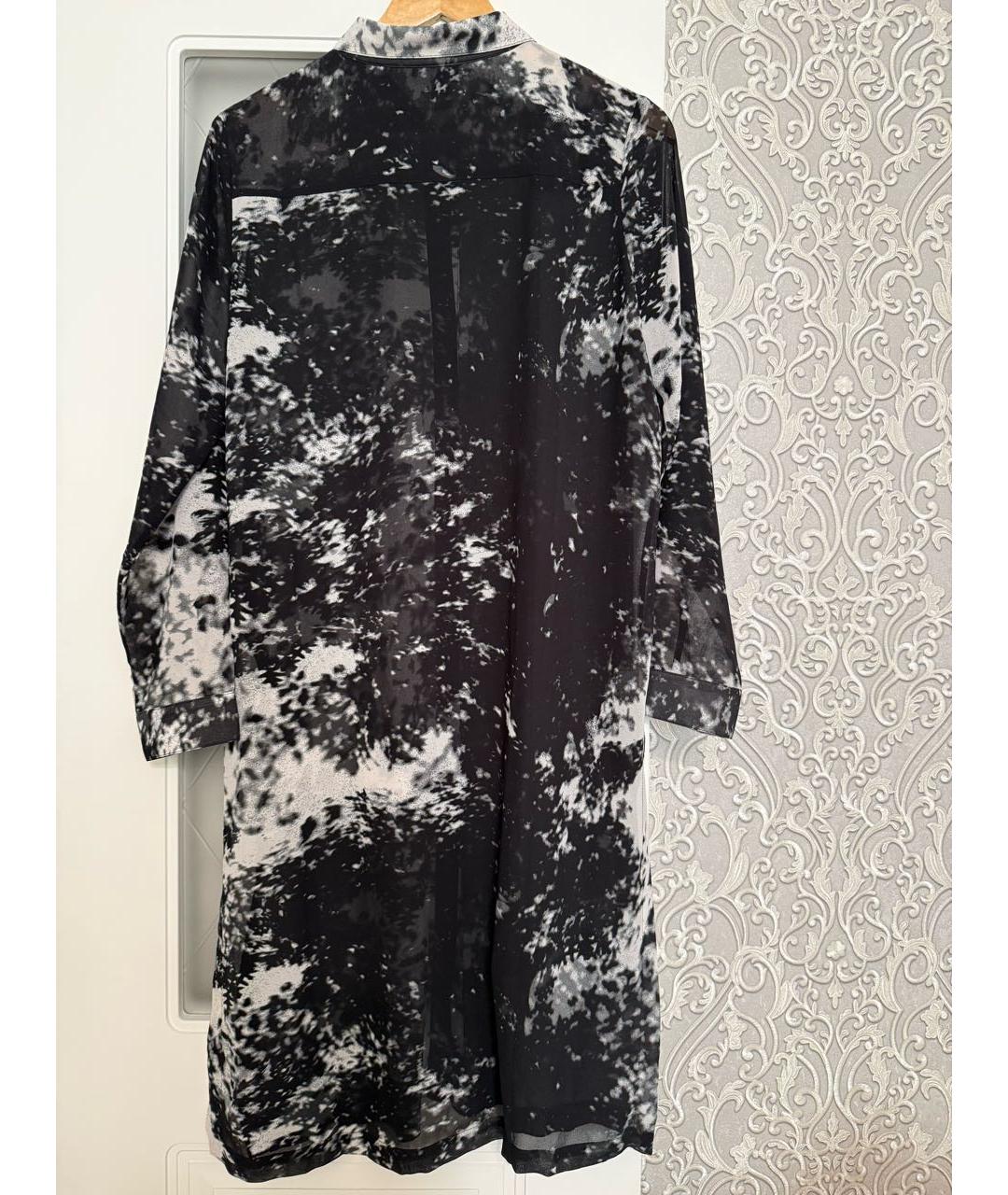 DKNY Черное полиэстеровое повседневное платье, фото 2