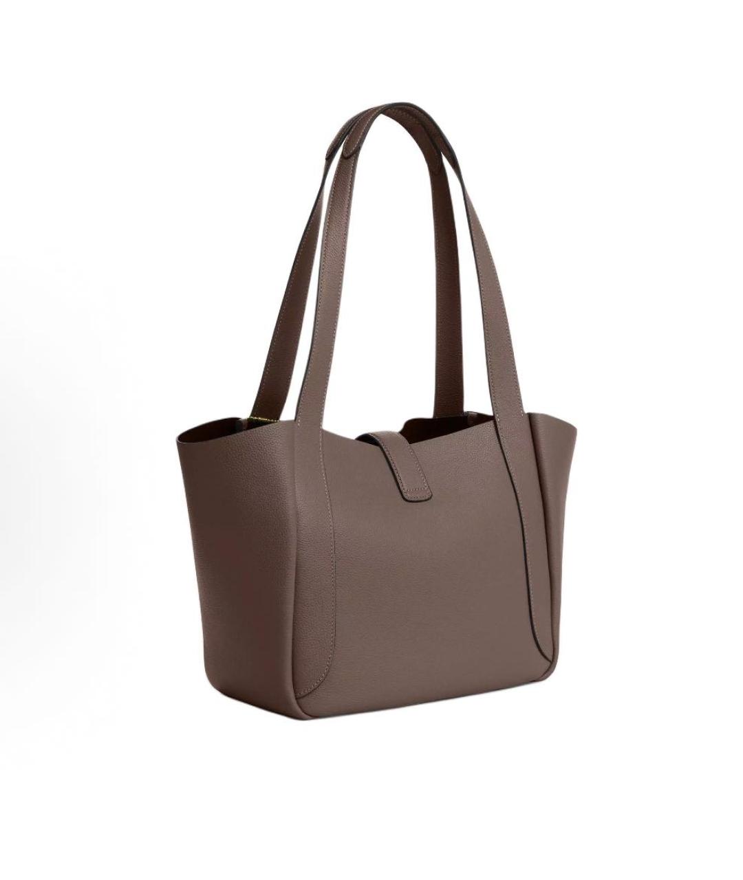 COACH Бежевая кожаная сумка тоут, фото 2