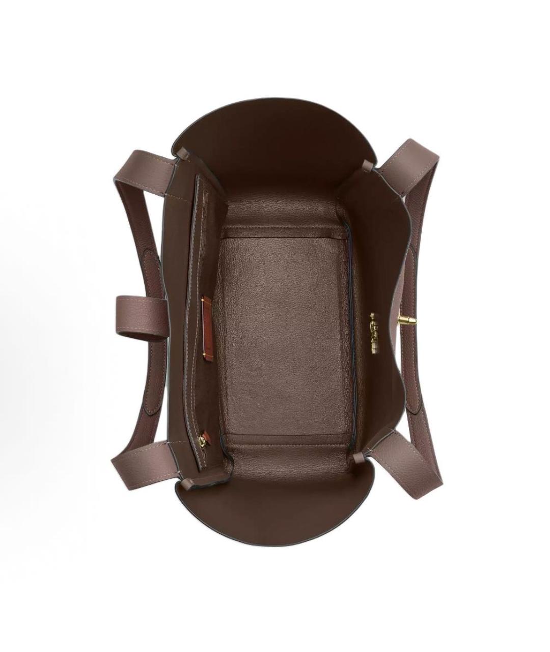 COACH Бежевая кожаная сумка тоут, фото 3