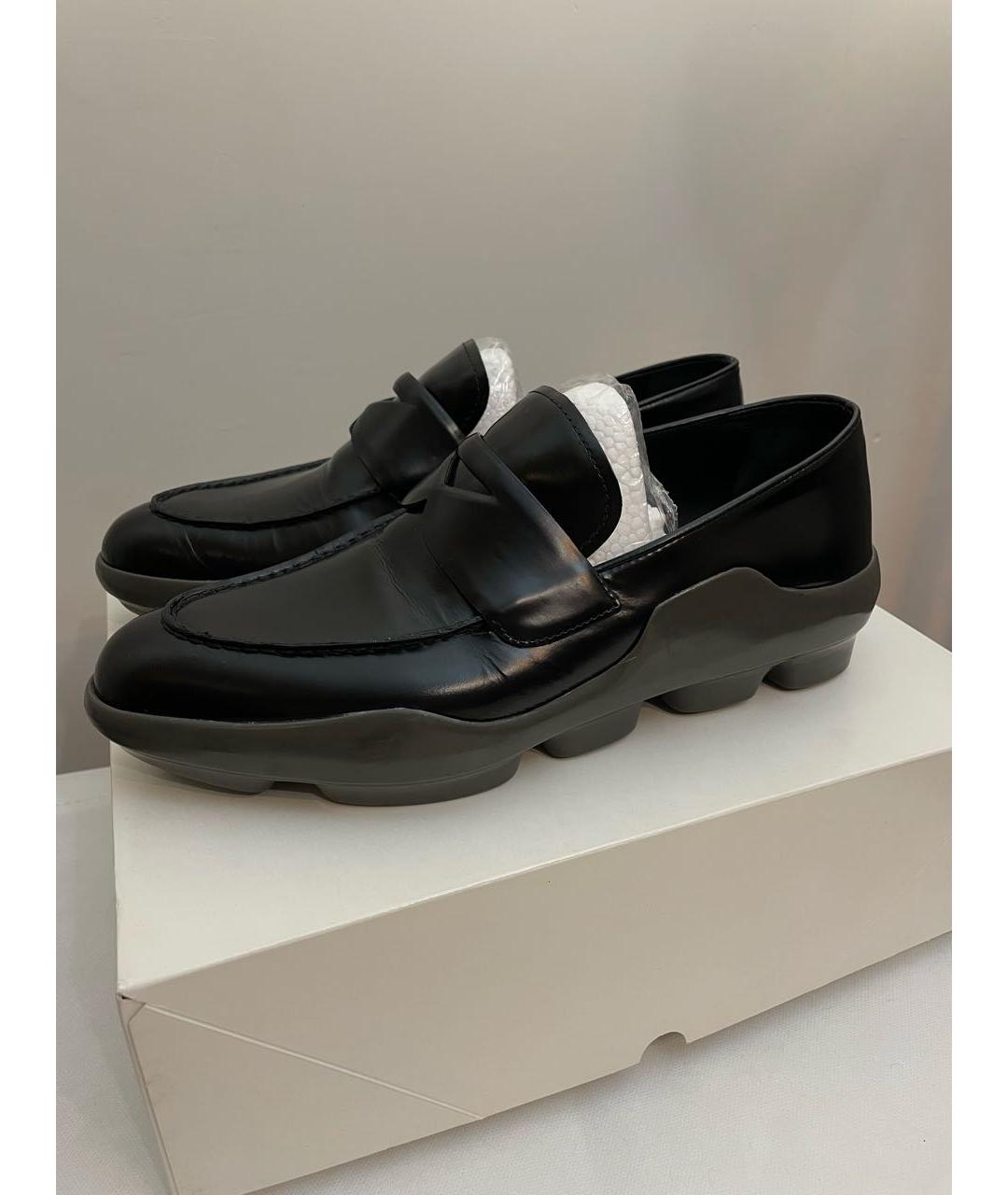 PRADA Черные кожаные лоферы, фото 5