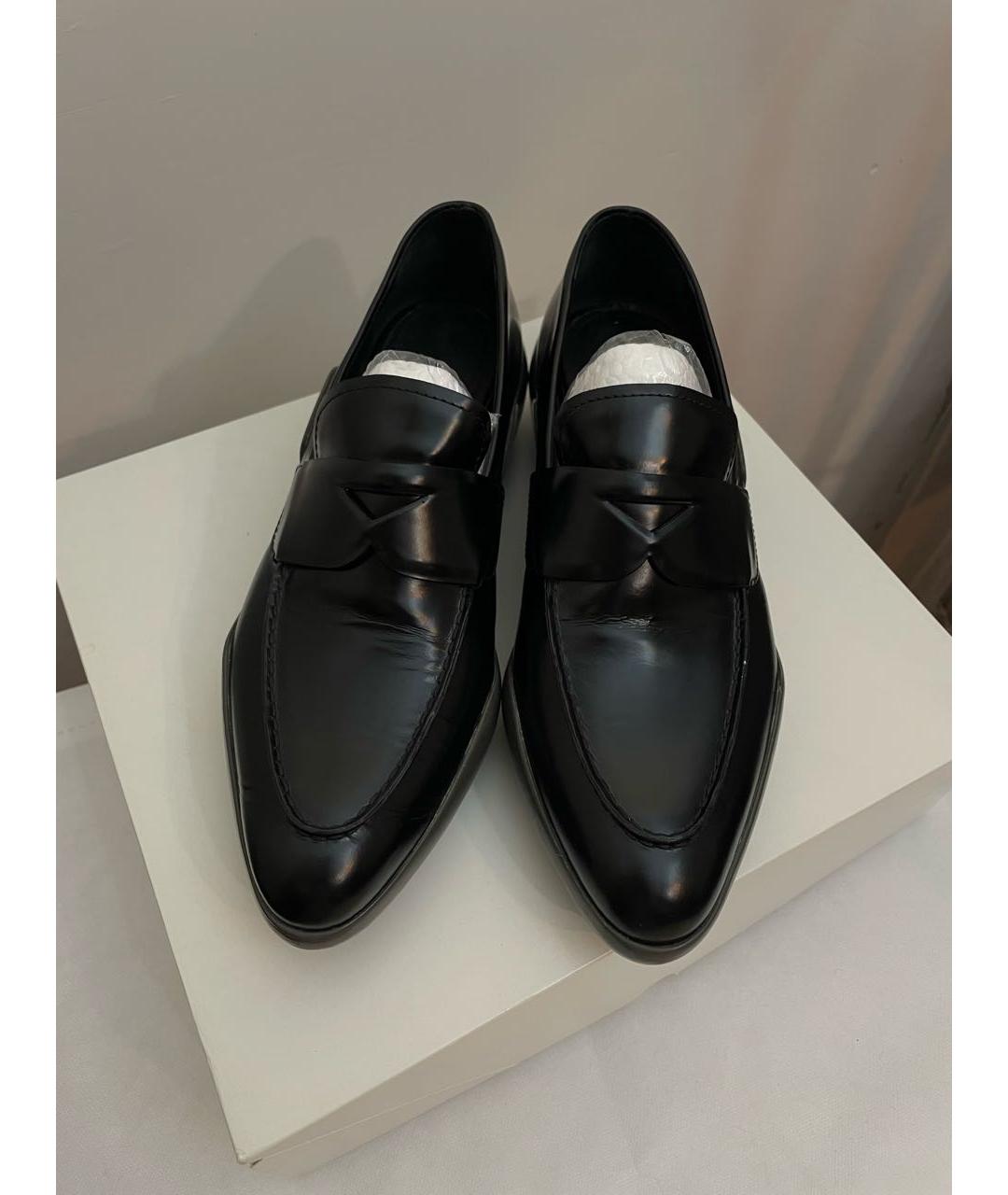 PRADA Черные кожаные лоферы, фото 4