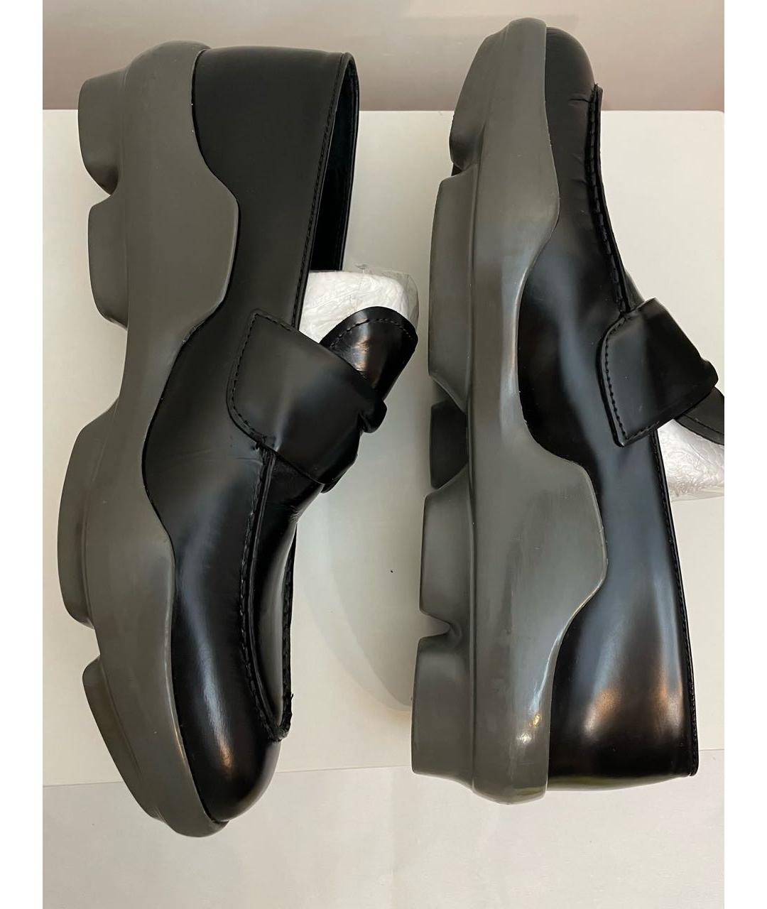 PRADA Черные кожаные лоферы, фото 6
