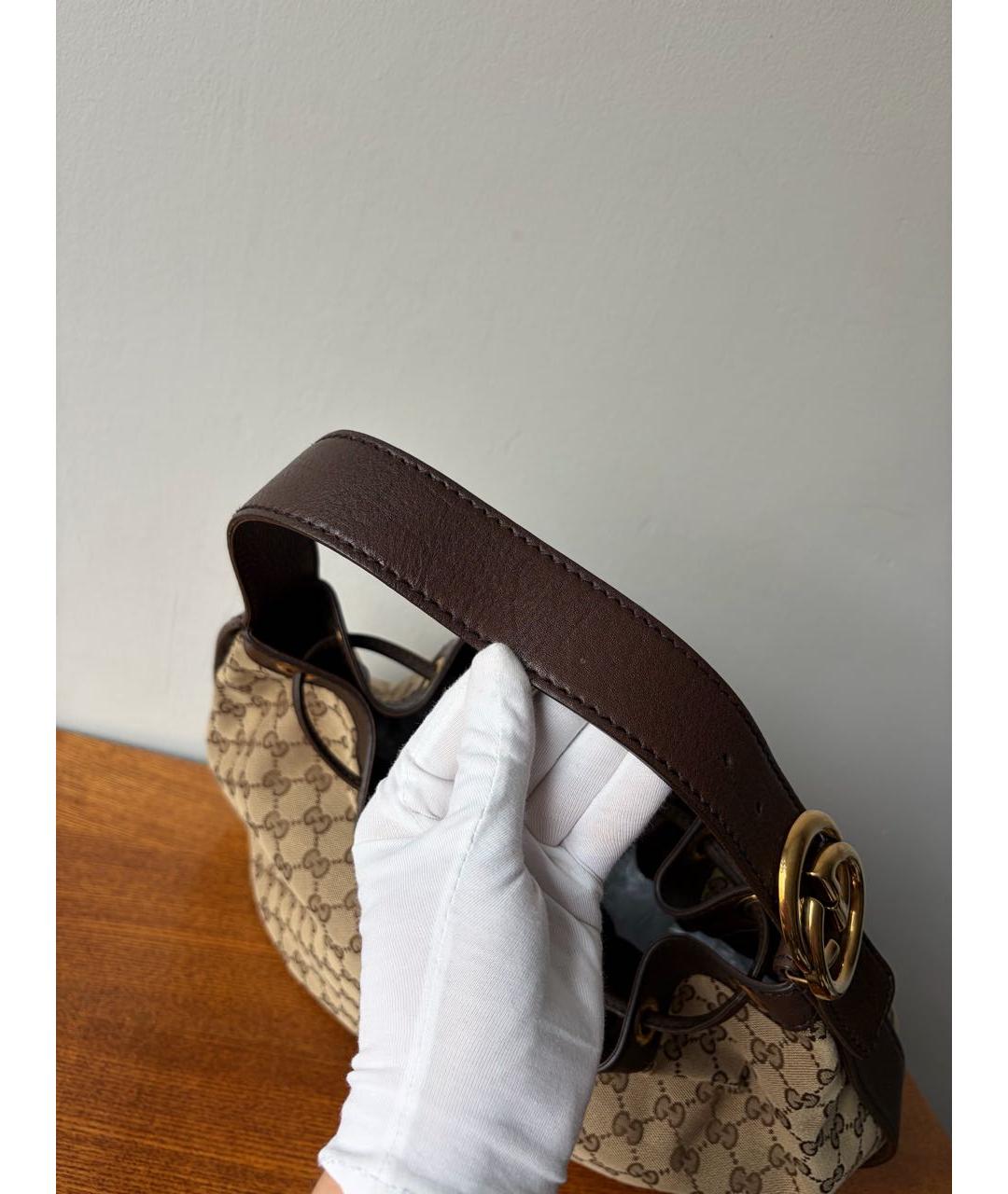 GUCCI Коричневая сумка с короткими ручками, фото 5