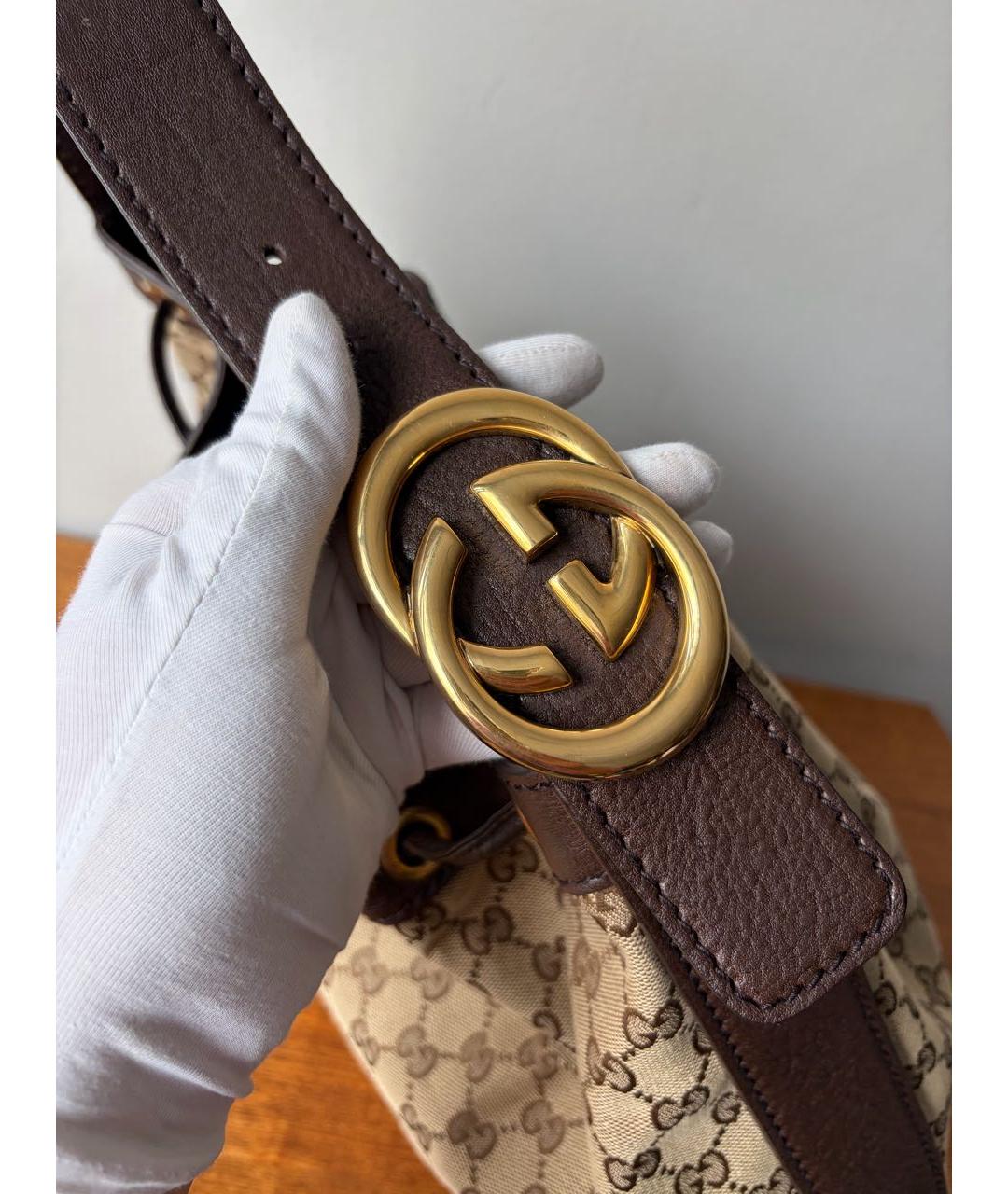 GUCCI Коричневая сумка с короткими ручками, фото 6