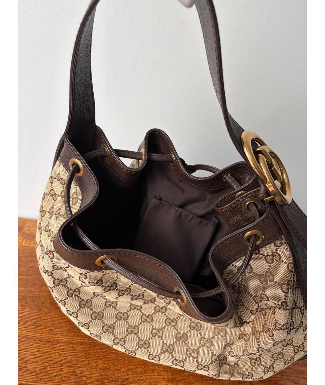 GUCCI Коричневая сумка с короткими ручками, фото 7