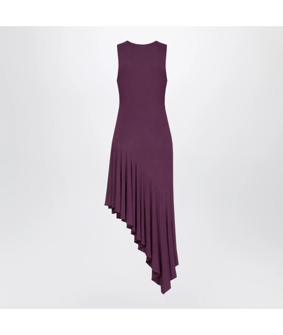 ALAIA Фиолетовое вискозное коктейльное платье, фото 2