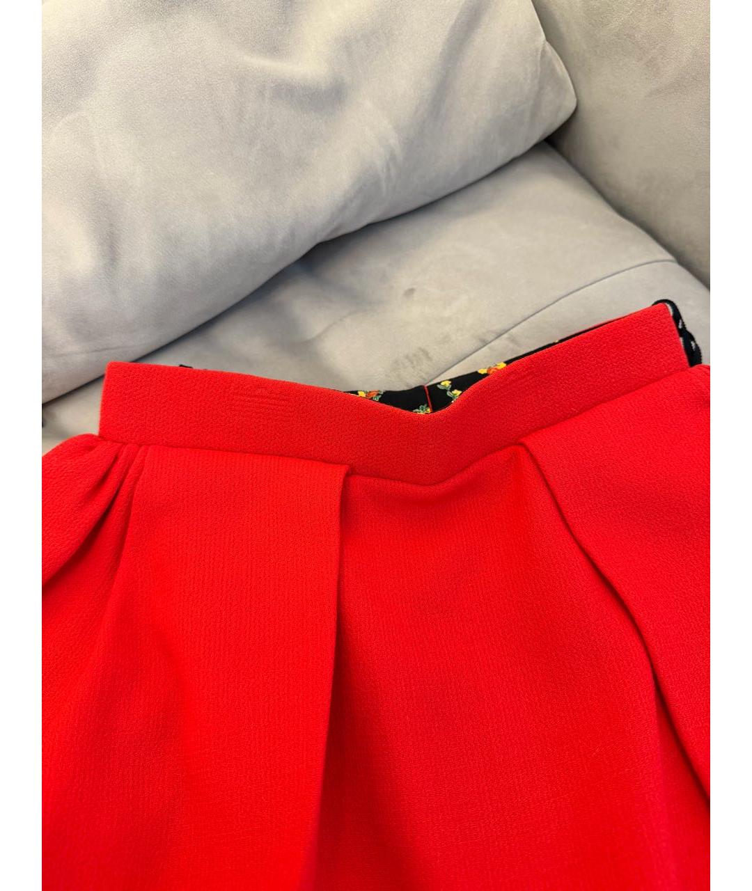 ULYANA SERGEENKO Красная шерстяная юбка макси, фото 5