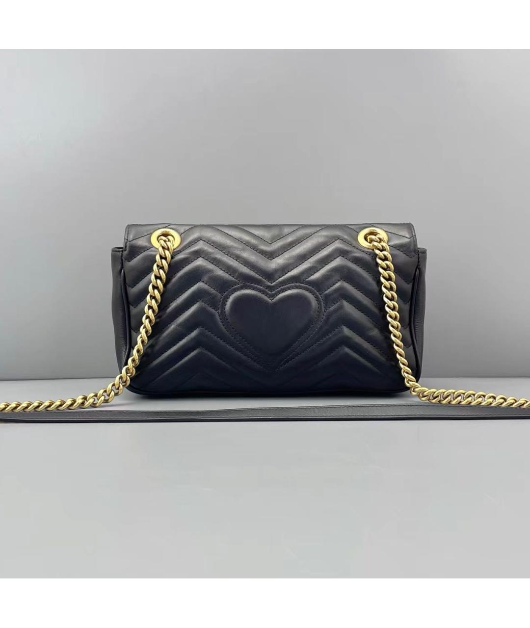 GUCCI Черная кожаная сумка через плечо, фото 2