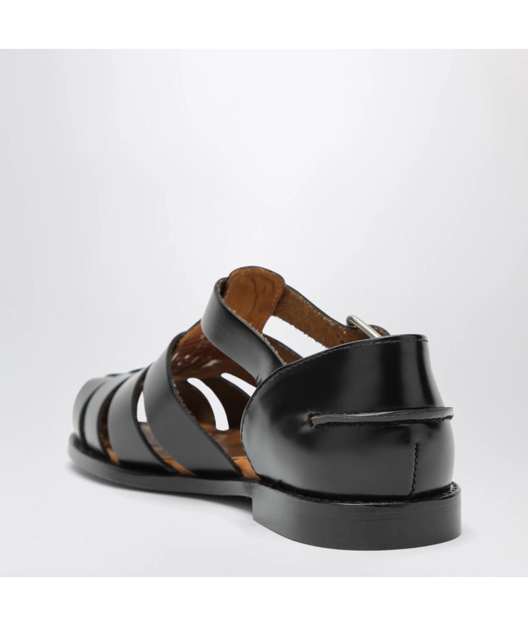 SEBAGO Черные кожаные сандалии, фото 2