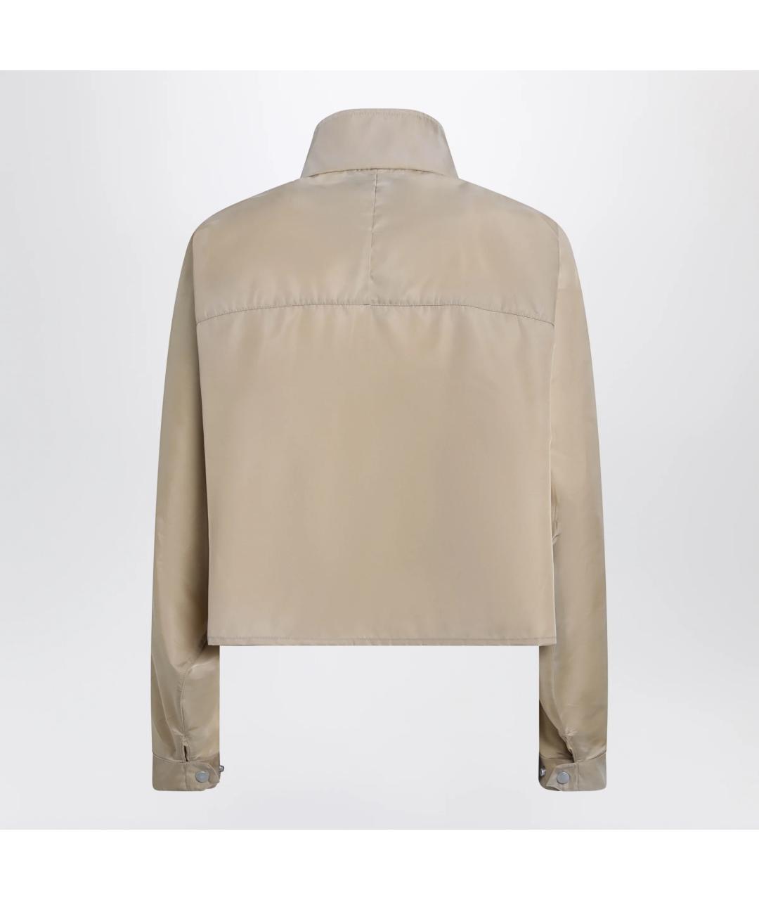 PRADA Бежевая полиамидовая куртка, фото 2