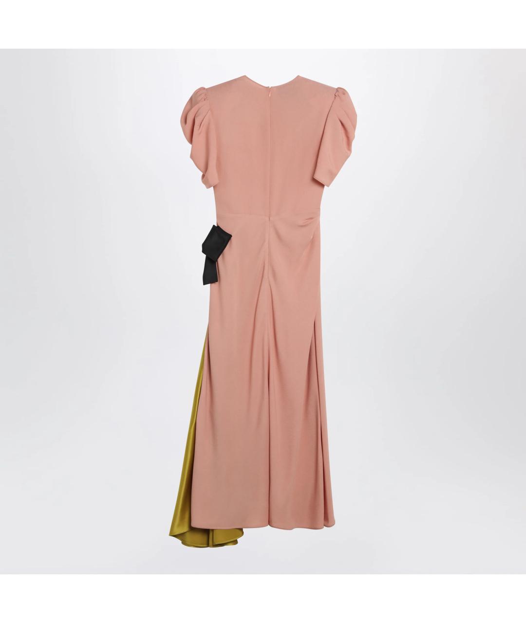 VALENTINO Розовое вискозное коктейльное платье, фото 2