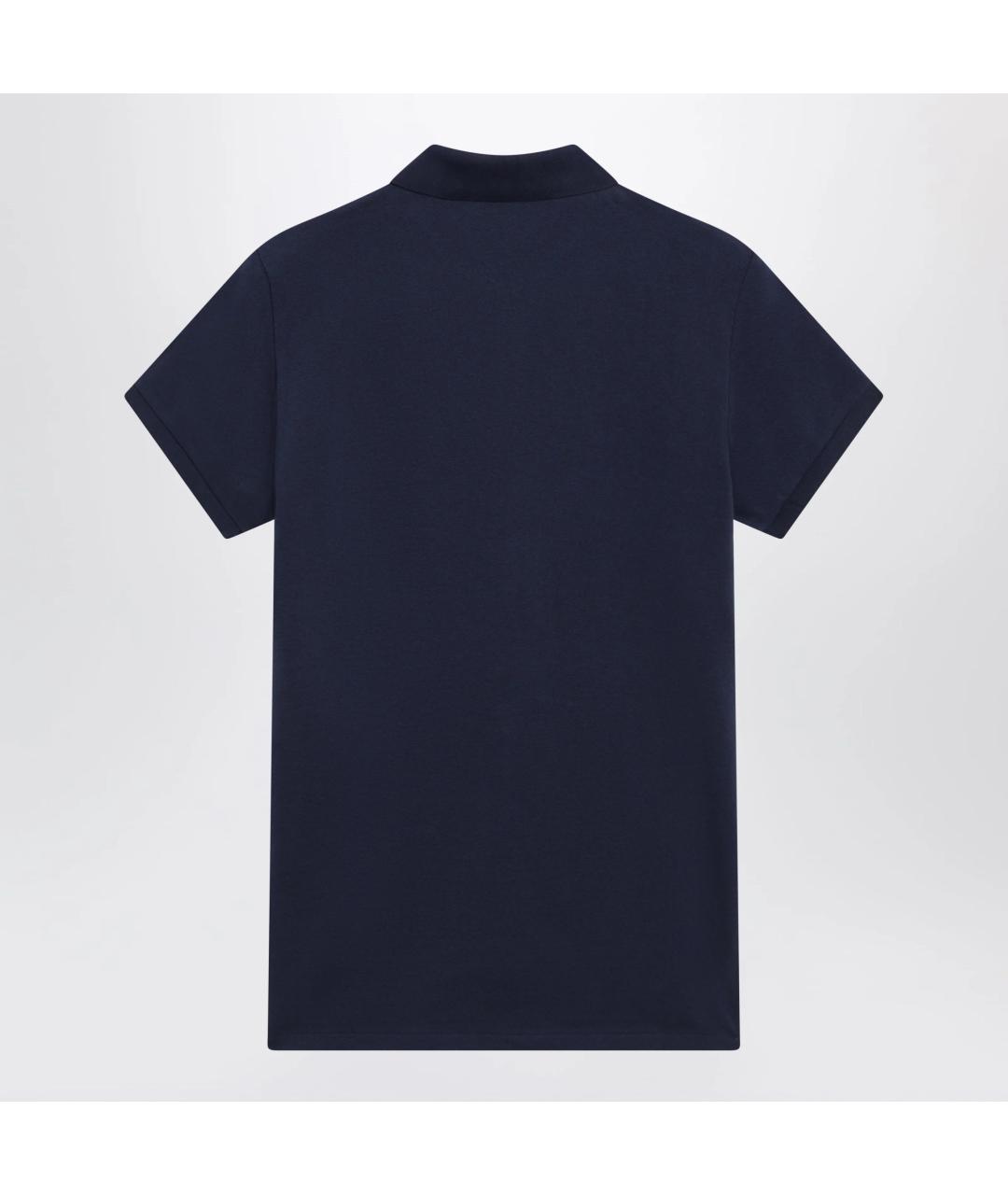 POLO RALPH LAUREN Синяя хлопковая футболка, фото 2