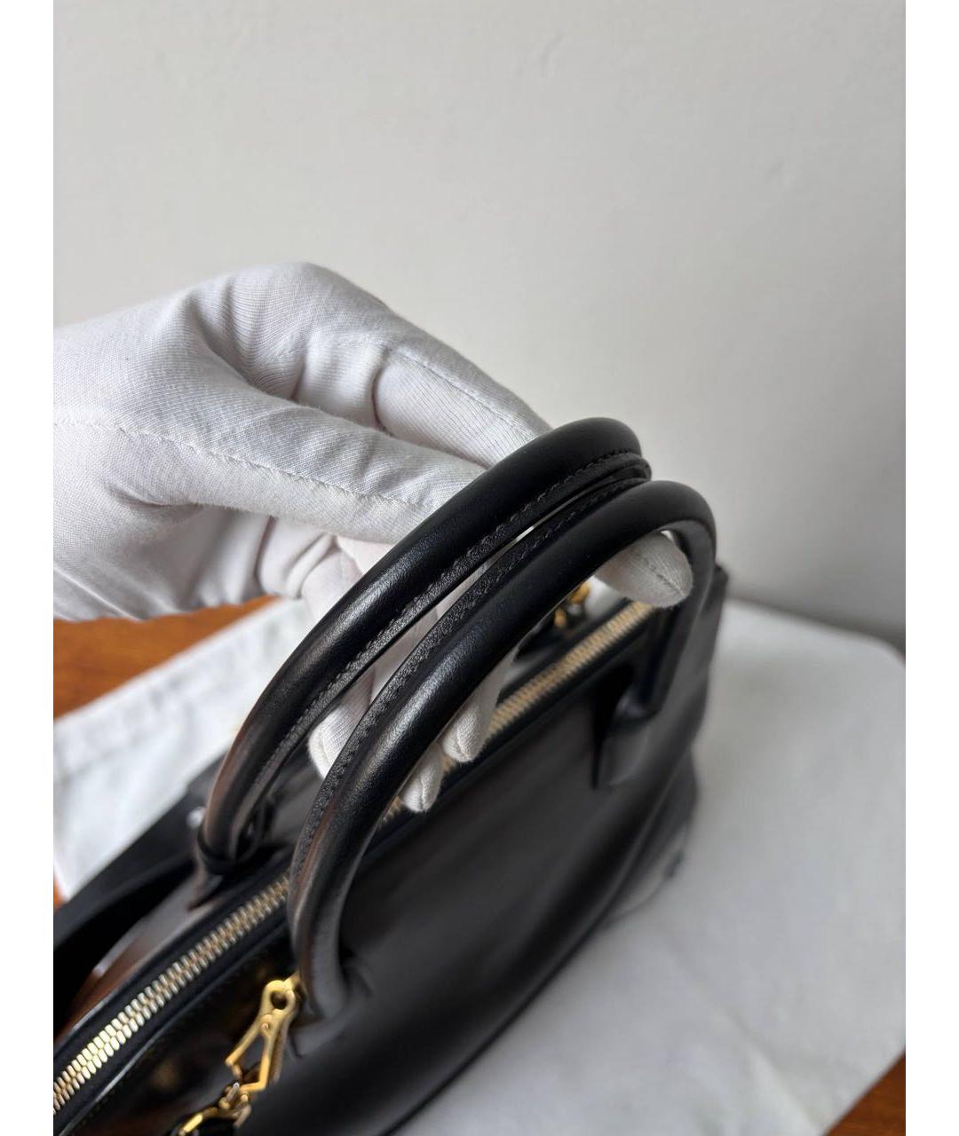 PRADA Черная кожаная сумка через плечо, фото 5