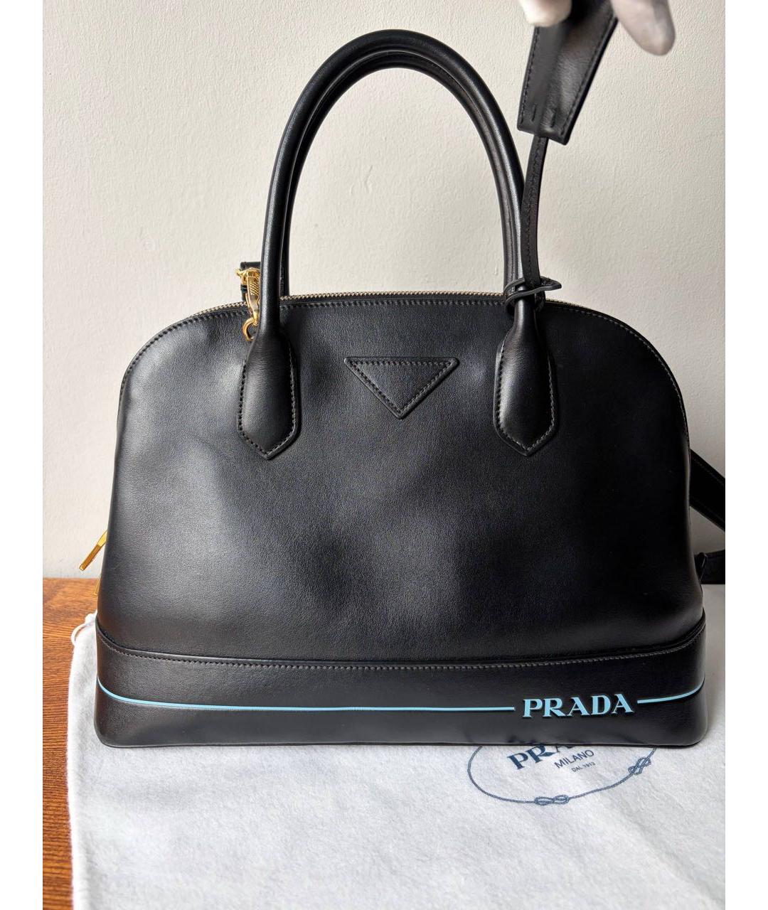 PRADA Черная кожаная сумка через плечо, фото 3