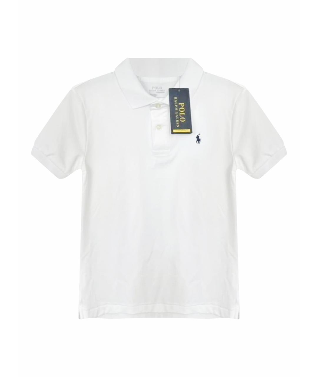 POLO RALPH LAUREN Белая полиэстеровая детская футболка, фото 1
