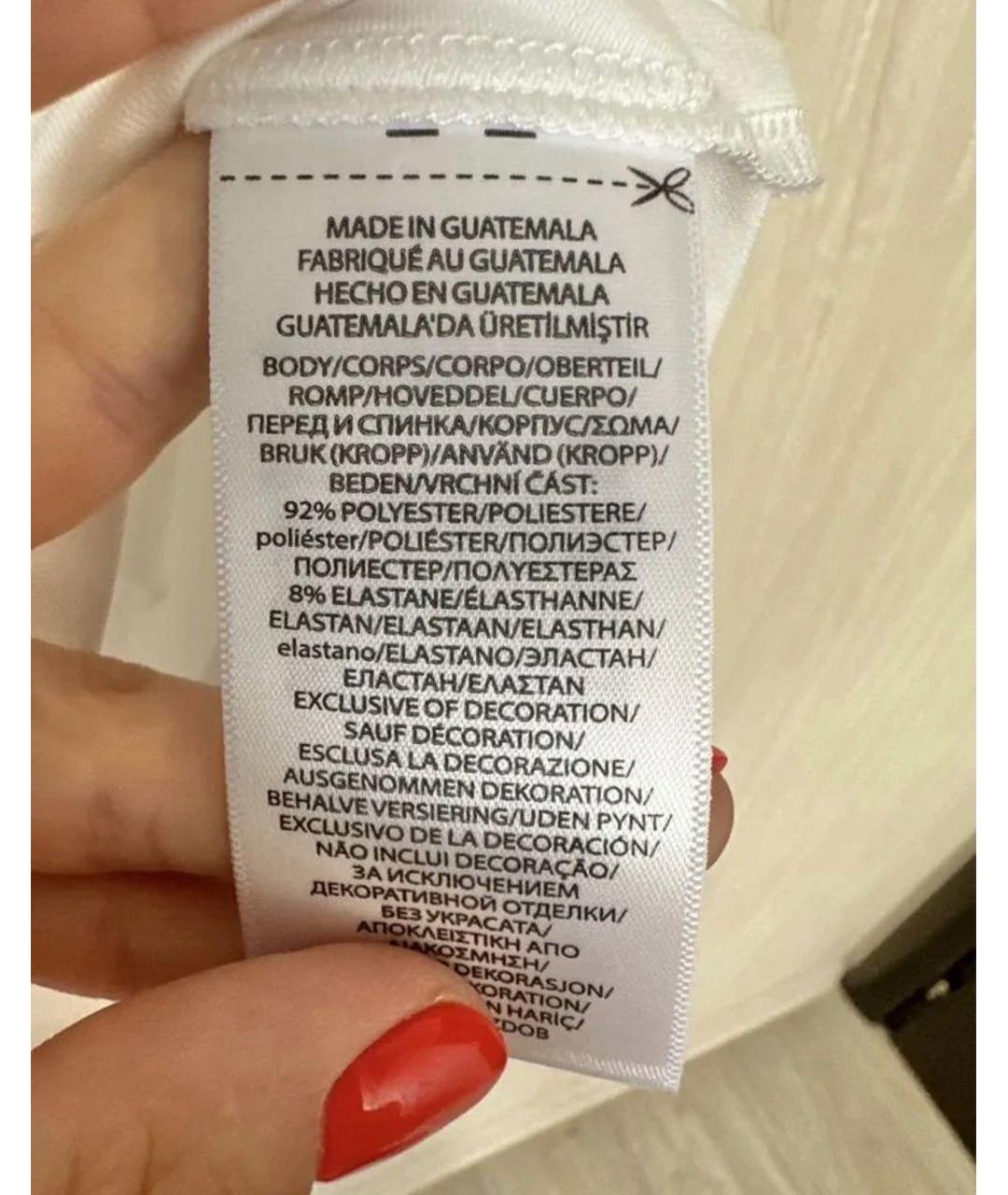 POLO RALPH LAUREN Белая полиэстеровая детская футболка, фото 4