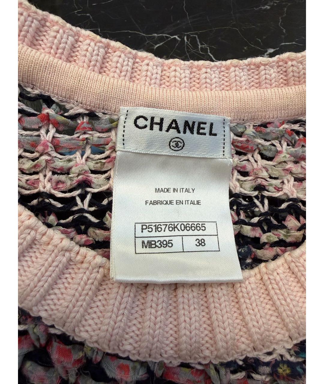 CHANEL Розовый джемпер / свитер, фото 5