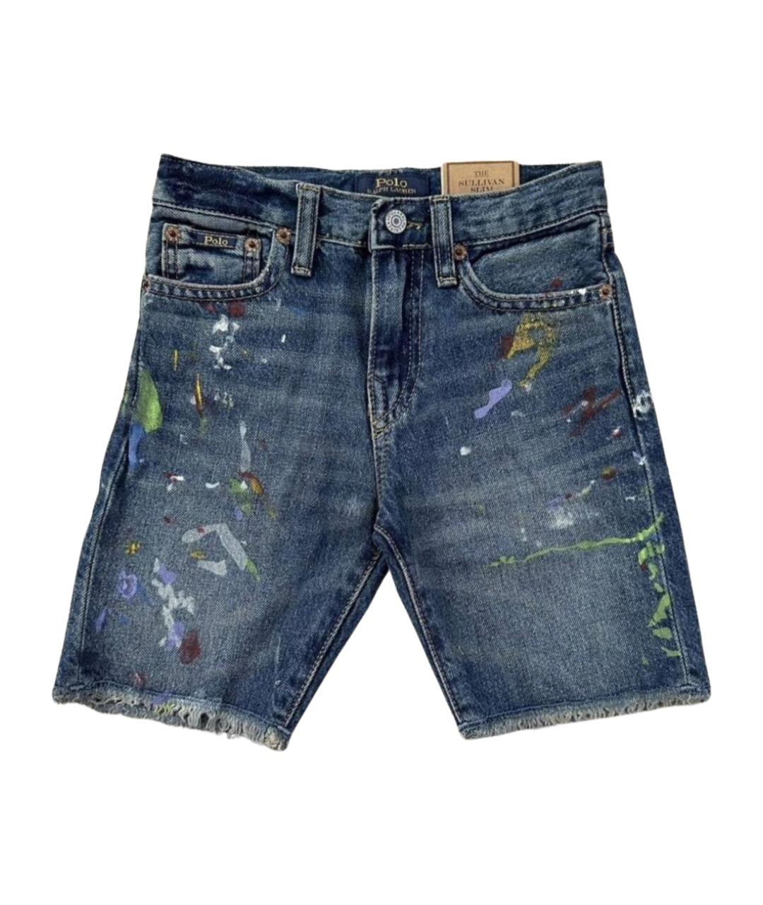 POLO RALPH LAUREN Синие деним детские шорты, фото 1