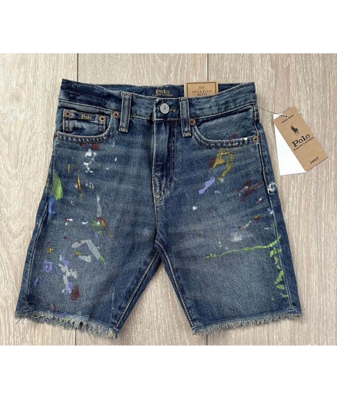 POLO RALPH LAUREN Синие деним детские шорты, фото 3