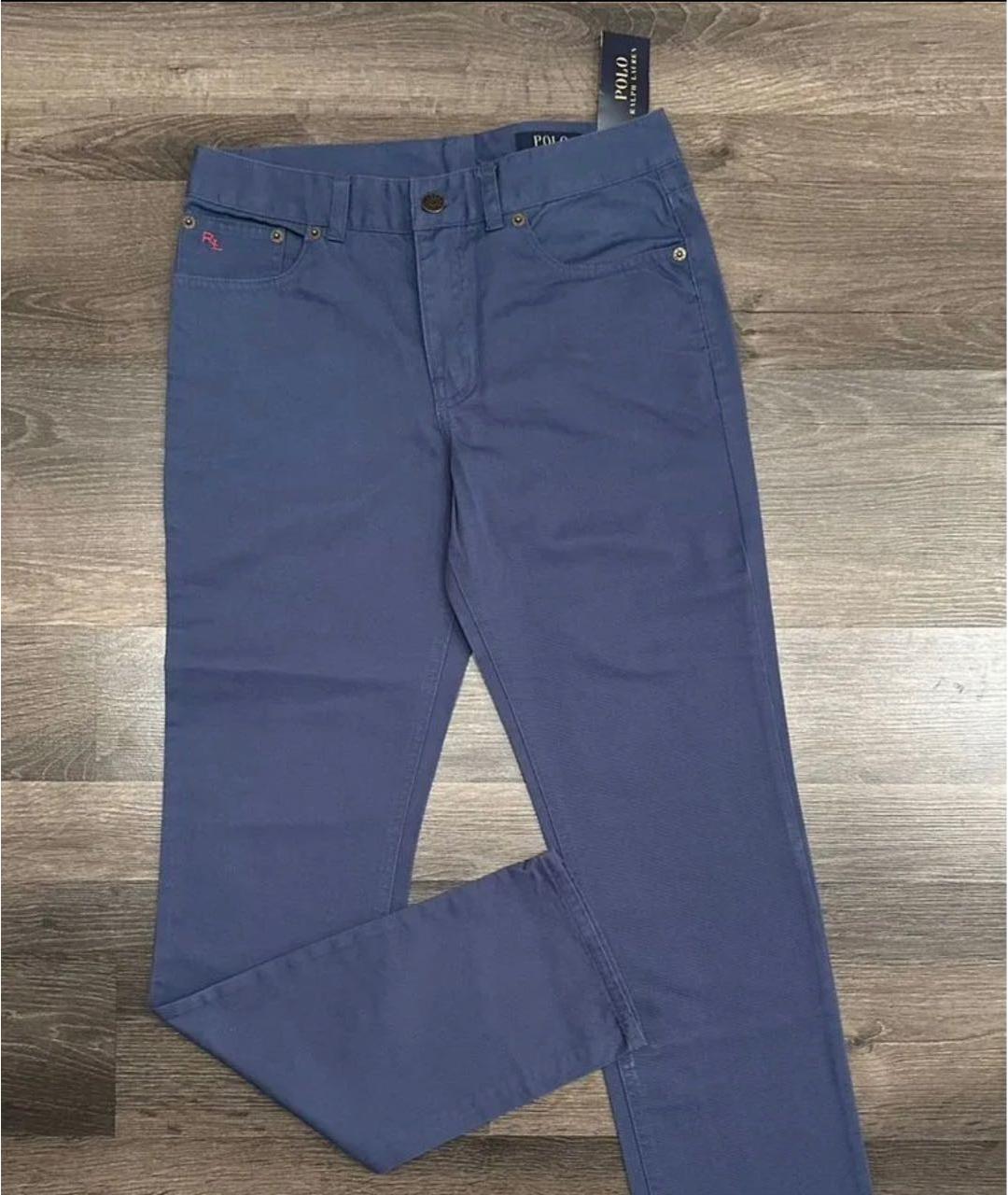 POLO RALPH LAUREN Синие хлопковые брюки и шорты, фото 3