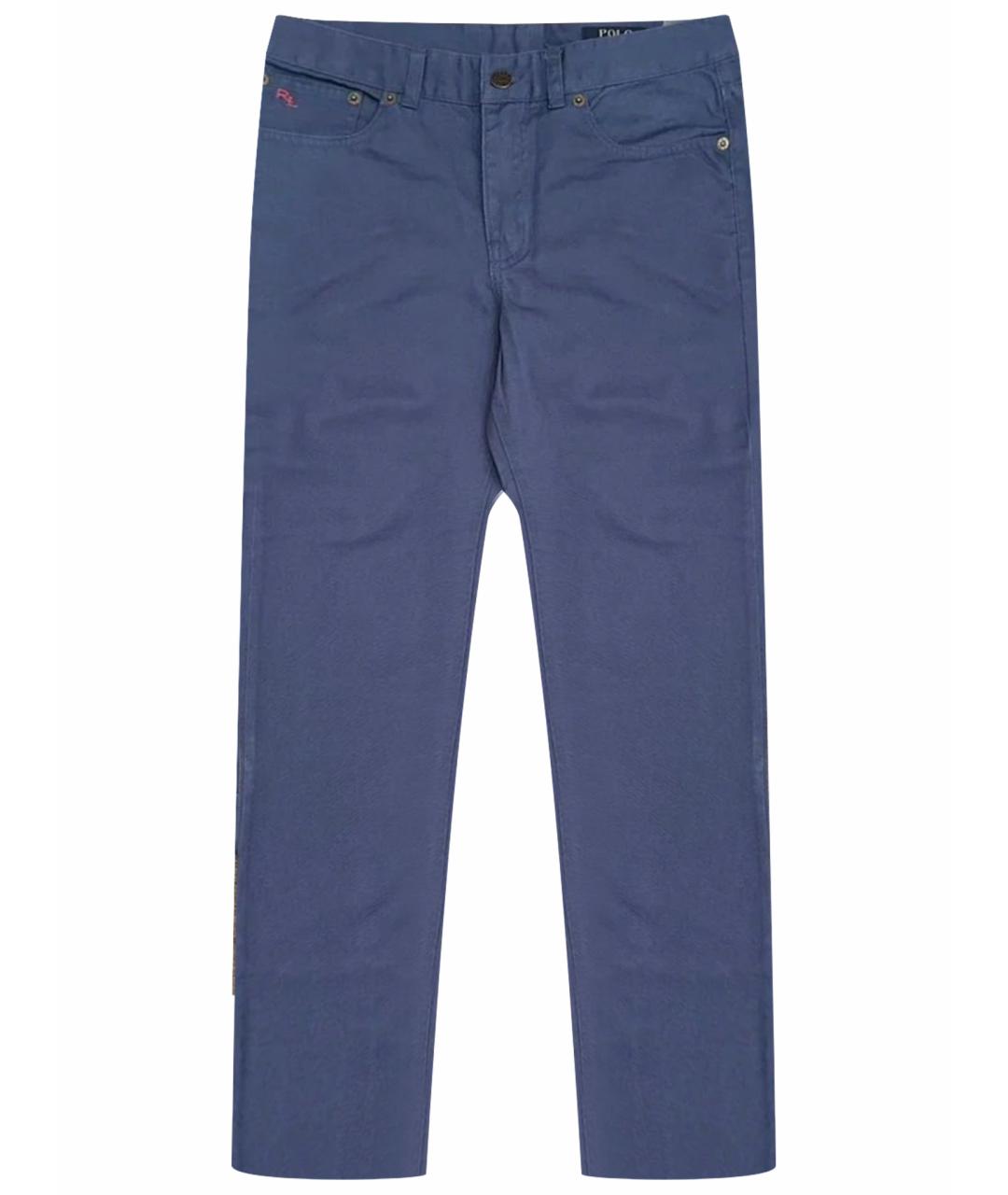 POLO RALPH LAUREN Синие хлопковые брюки и шорты, фото 1