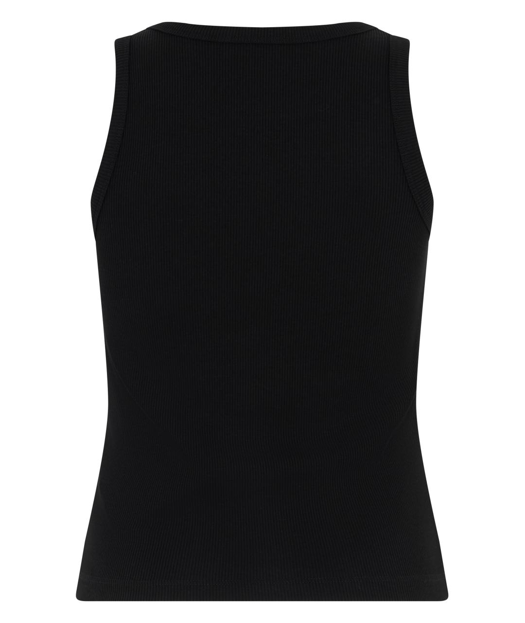 CELINE Черная хлопковая майка, фото 2