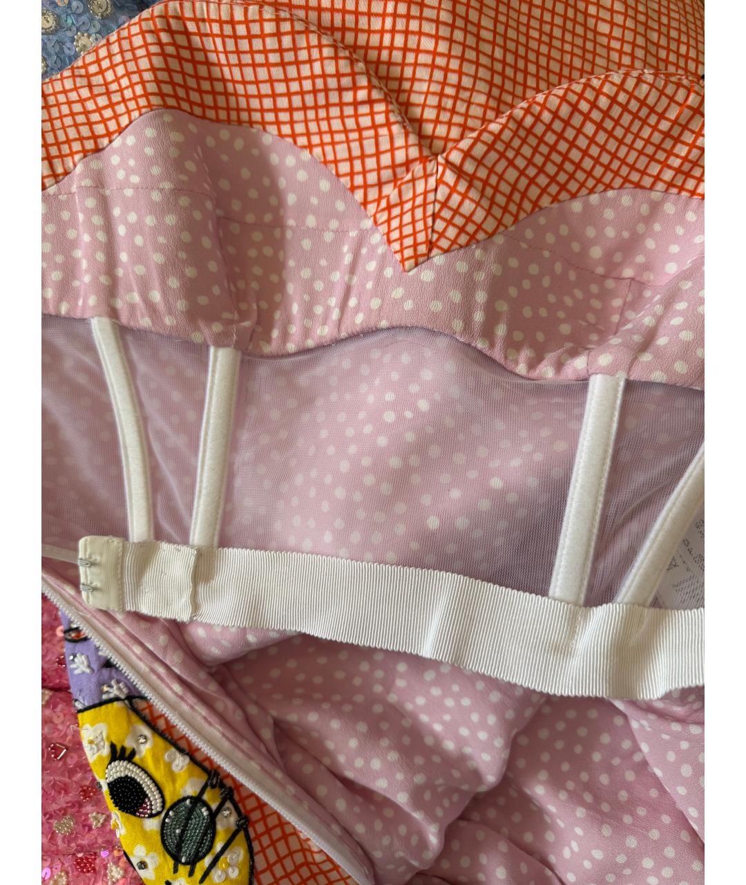 MOSCHINO Мульти хлопковое коктейльное платье, фото 6