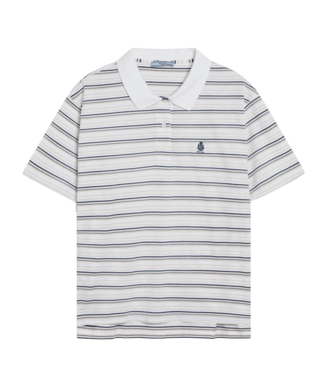 PRADA Белая хлопковая футболка, фото 1