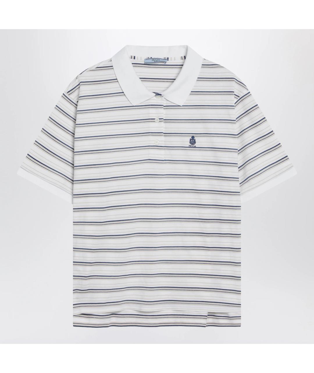 PRADA Белая хлопковая футболка, фото 3