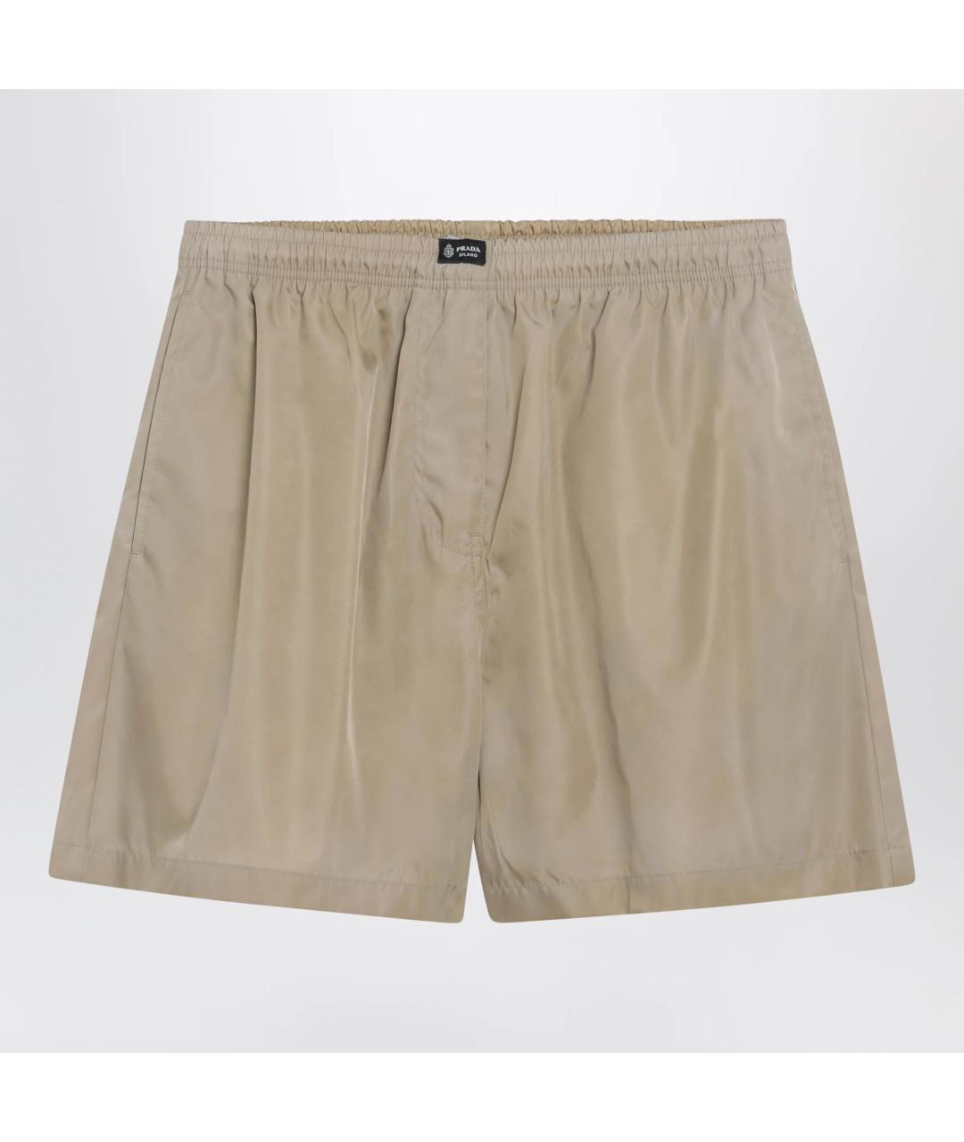 PRADA Бежевые полиамидовые шорты, фото 3