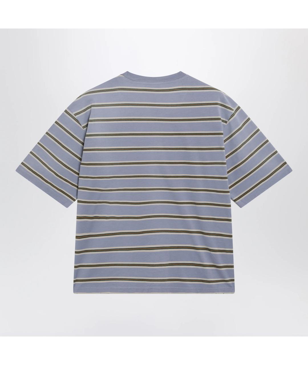 PRADA Голубая хлопковая футболка, фото 2