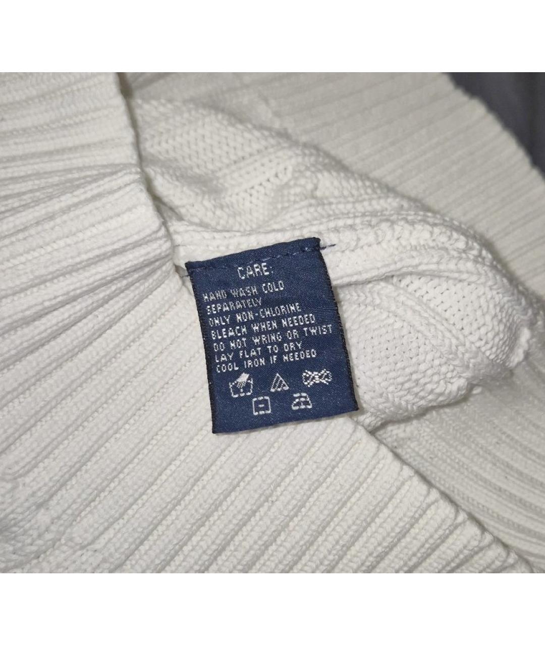 RALPH LAUREN Белый хлопковый джемпер / свитер, фото 8