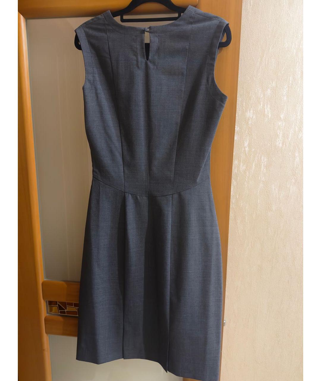 ERMANNO SCERVINO Антрацитовое шерстяное платье, фото 2