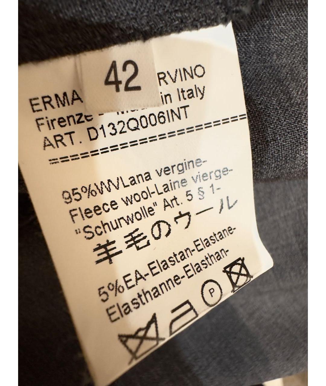 ERMANNO SCERVINO Антрацитовое шерстяное платье, фото 3