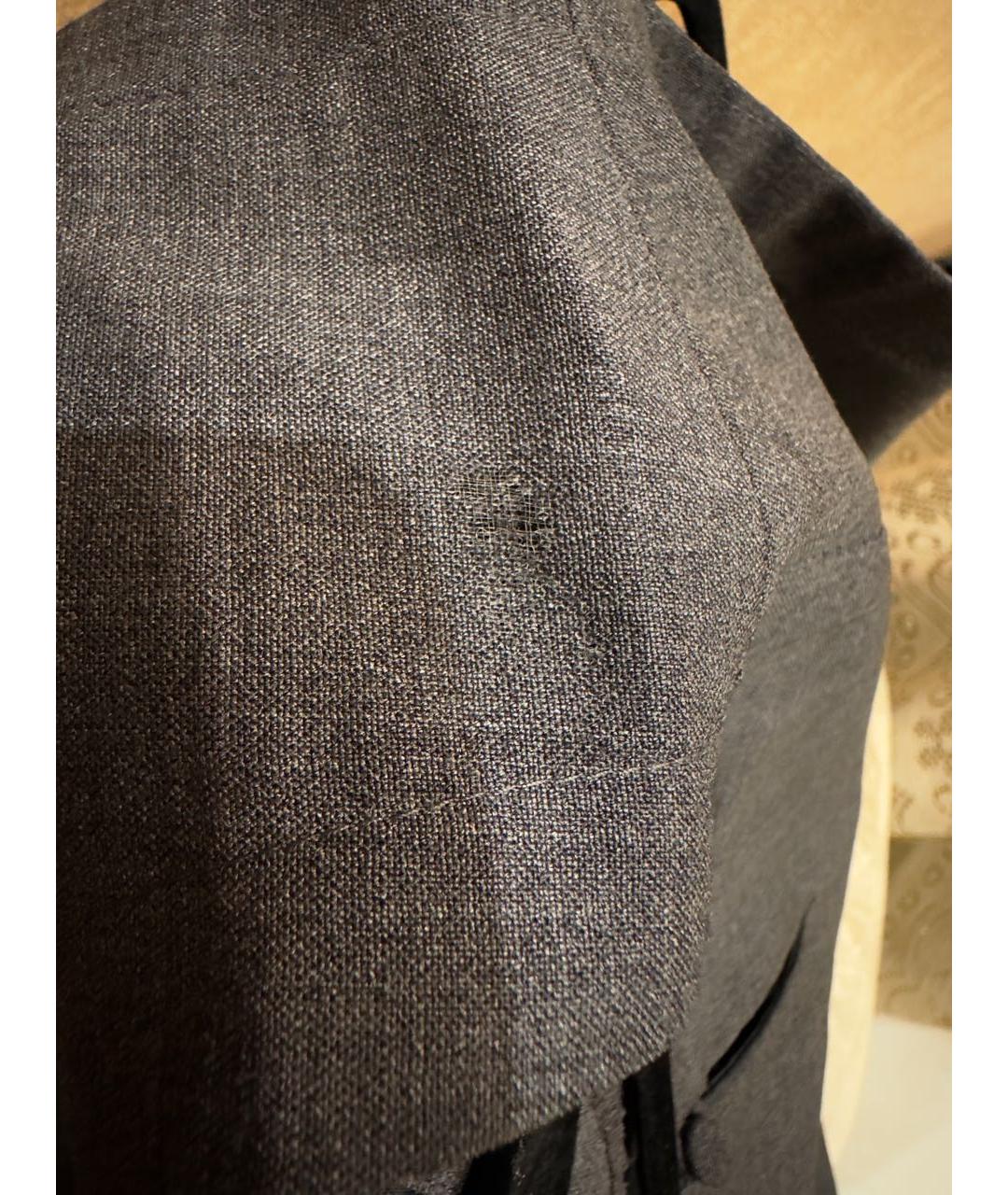 ERMANNO SCERVINO Антрацитовое шерстяное платье, фото 4