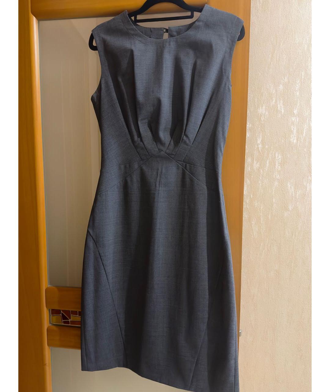 ERMANNO SCERVINO Антрацитовое шерстяное платье, фото 5